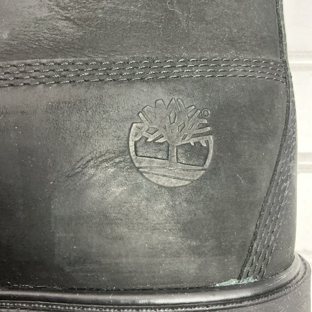 Timberland Premium 6” Waterproof Nubuck Leather Boots Mens 12 Black Primaloft 40 - Picture 11 of 15